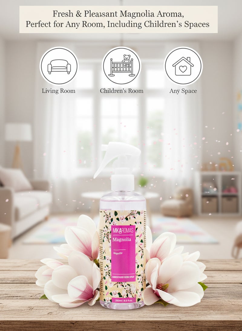 Mikaromas Room Spray  Magnolia, 250ml | Long-Lasting Home & Office Air Freshener | Elegant Floral Magnolia Fragrance for Fresh, Calming & Luxurious Ambience - Image 3