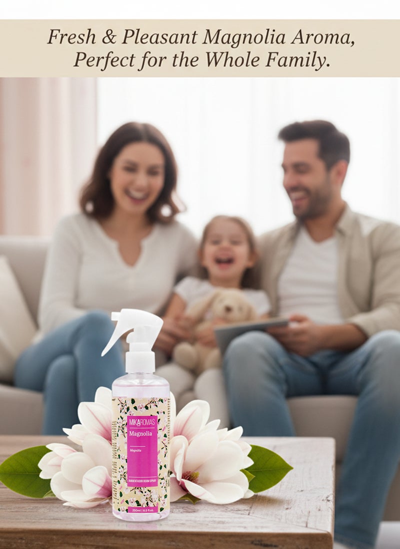 Mikaromas Room Spray  Magnolia, 250ml | Long-Lasting Home & Office Air Freshener | Elegant Floral Magnolia Fragrance for Fresh, Calming & Luxurious Ambience - Image 5