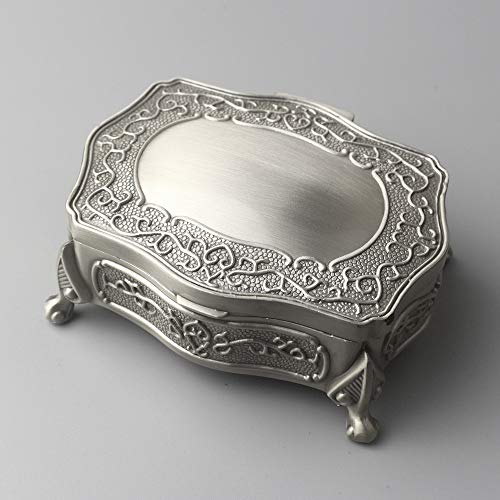 ROSIKING Square Emboss Alloy Metal Music Box Wind Up Antique Jewelry Musical Boxes Christmas Birthday Valentine's Day Gifts Plays Howl's Moving Castle-Merry Go Round of Life - Image 5