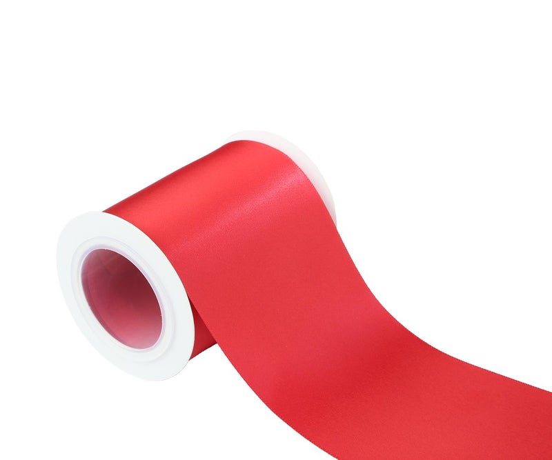 Ribbonitlux 3 Wide Double Face Satin Ribbon 5 Yards 250Red Set for Gift Wrapping Party Decor Sewing Applications Wedding and Craft