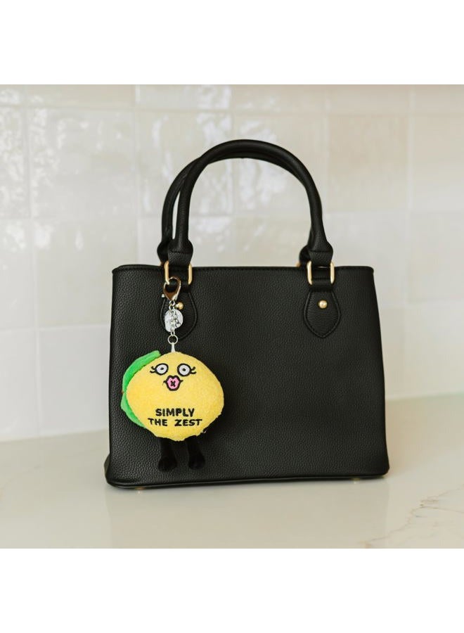 Punchkins Lemon Bag Charm, Plush Accessory and Hanging Decoration for Purse, Handbag, Backpack, Funny Gift, 4.3” H x 2.4” W x 3.5” L, One Size, Polyester - Image 3