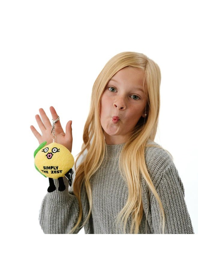 Punchkins Lemon Bag Charm, Plush Accessory and Hanging Decoration for Purse, Handbag, Backpack, Funny Gift, 4.3” H x 2.4” W x 3.5” L, One Size, Polyester - Image 4