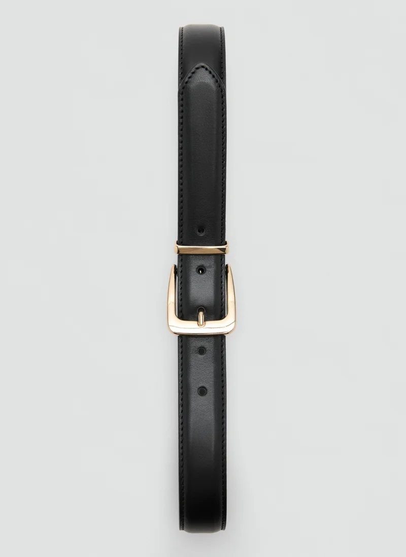 Mango 100% Bovine Leather Belt