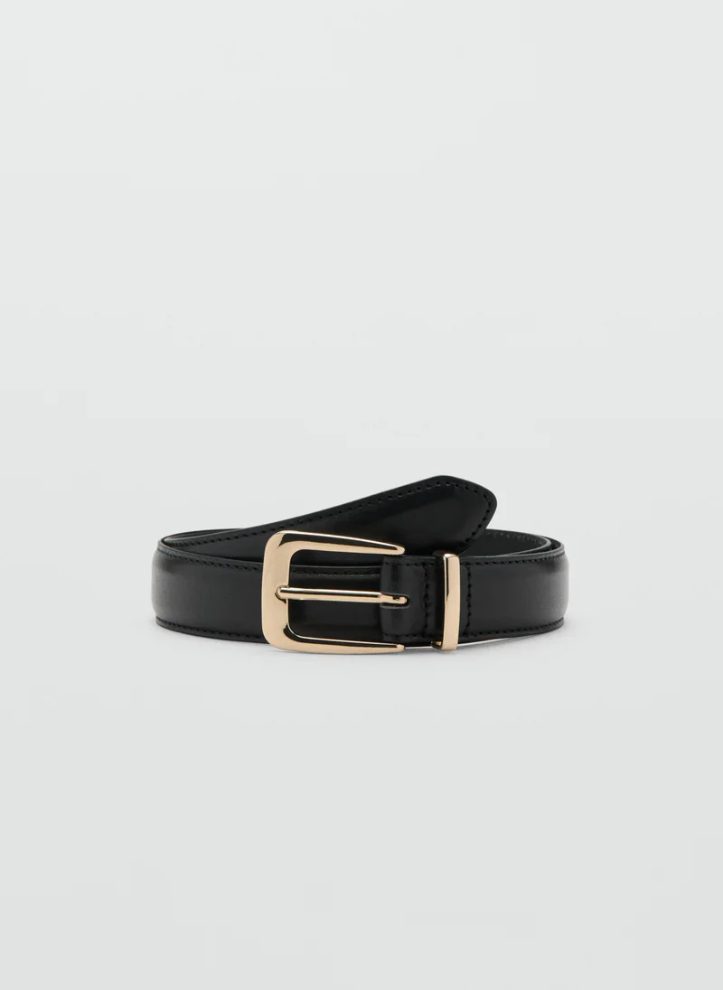 Mango 100% Bovine Leather Belt