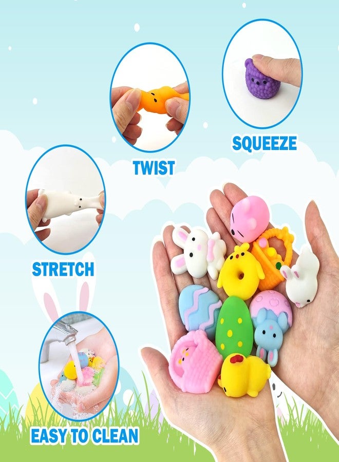 Wondrus Easter Egg Fillers Basket Essentials for Kids, 24 PCS Mochi Squishy Fidget Toys Gifts W/ 24 Plastic Eggs, Easter Party Favors Hunt Supplies, Non Candy Goodie Treat Bag Stuffers Trinkets for Boys Girls - Image 5