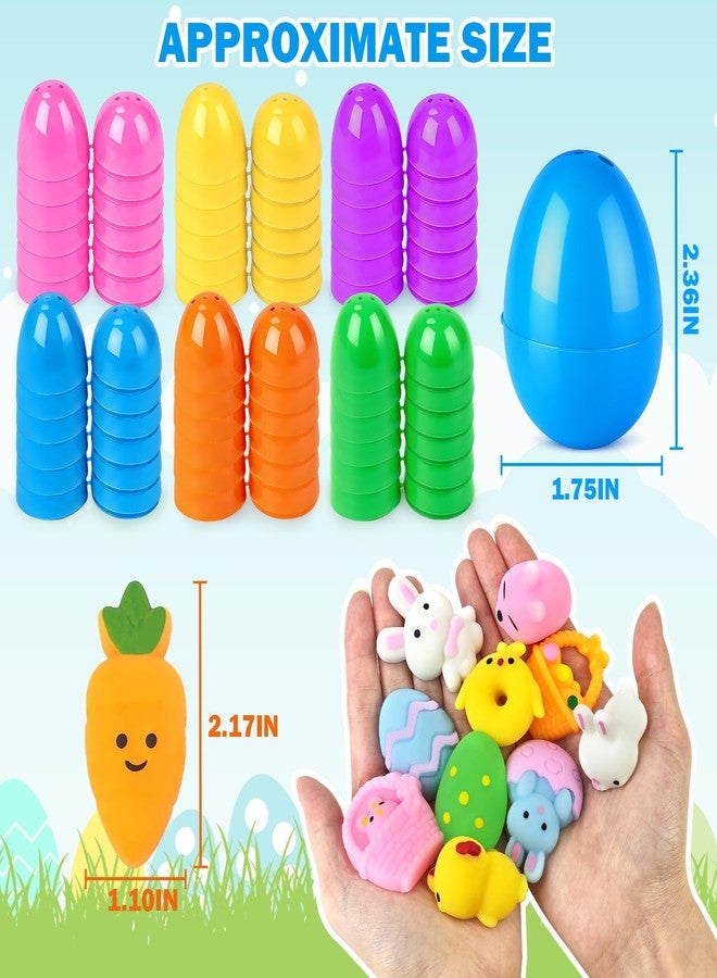 Wondrus Easter Egg Fillers Basket Essentials for Kids, 24 PCS Mochi Squishy Fidget Toys Gifts W/ 24 Plastic Eggs, Easter Party Favors Hunt Supplies, Non Candy Goodie Treat Bag Stuffers Trinkets for Boys Girls - Image 2