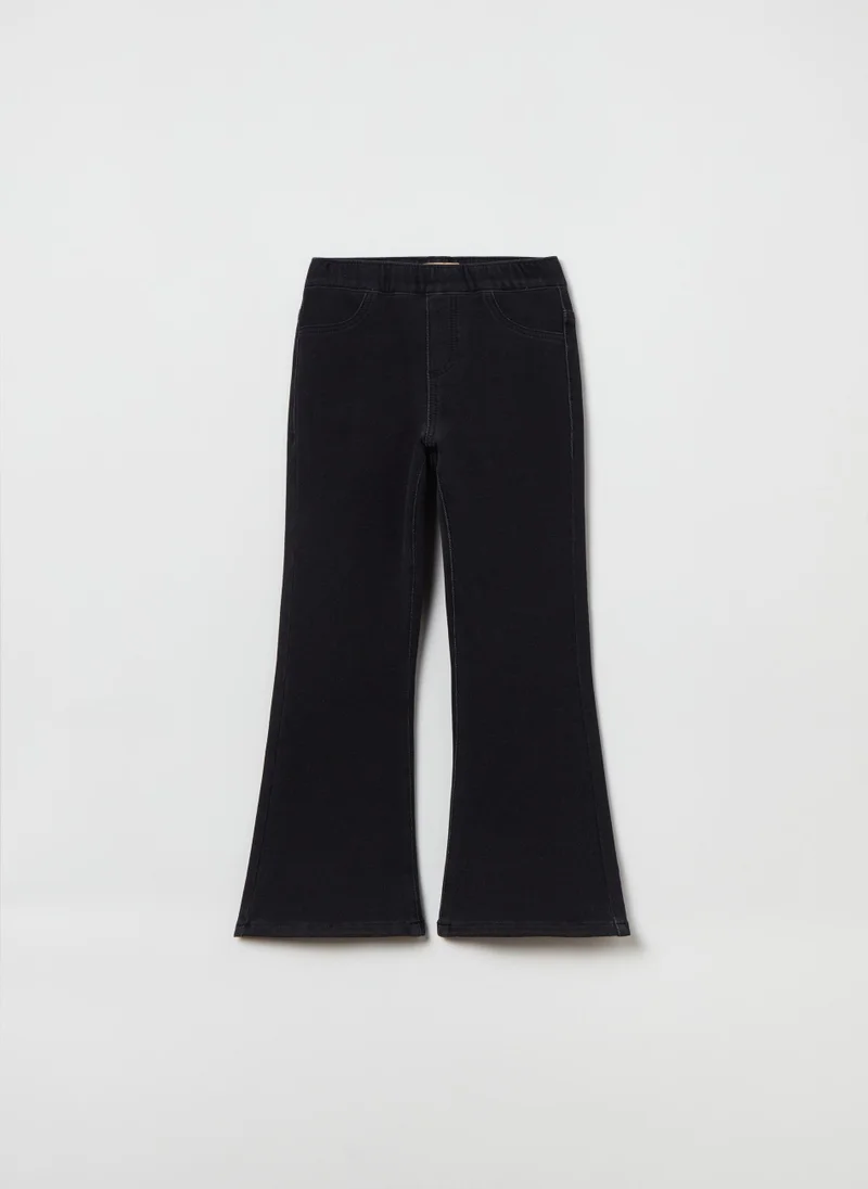 او في اس Flare-fit jeggings with pockets