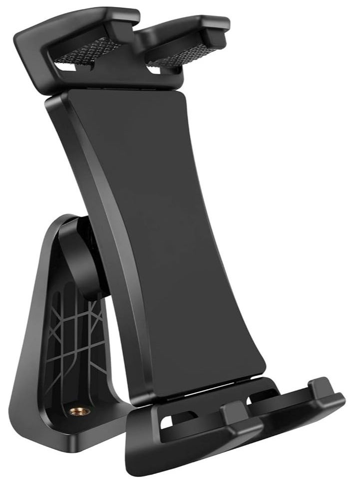 General IPad Tripod Mount Adapter 360 Degree Rotatable Universal Tablet Clamp Holder for iPad Pro 12.9 11 10.5, iPad Air Mini, Surface Tab, Galaxy Tab and 3.5 to 13.5in Phone Tablet, for Tripod, Monopod  - Image 1