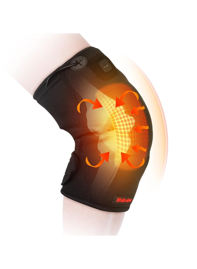 وسادة تدفئة للركبة، لفافة دعامة للركبة ساخنة مع إعدادات الحرارة - Image 1