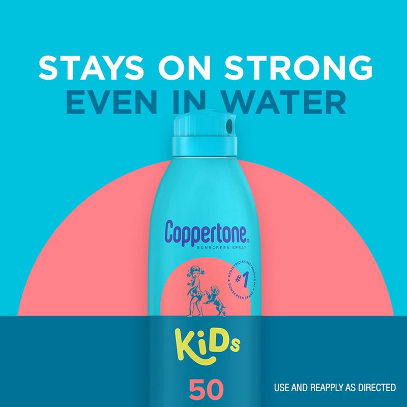 Coppertone KIDS Sunscreen Continuous Spray SPF 50 (5.5 Ounce, Pack of 2) (Packaging may vary) - Image 2