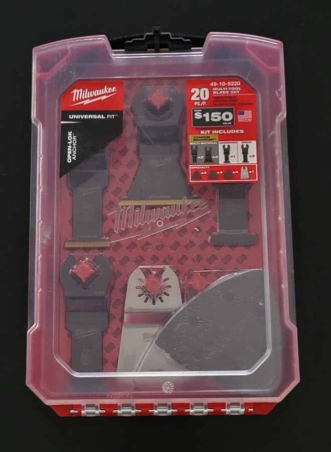 ميلواكي مجموعة شفرات متعددة الأدوات متذبذبة (20 قطعة)