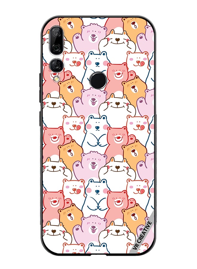 VR CREATIVE Protective Case Cover For Huawei Y9 Prime 2019 Cute Cartoon Bear Design Multicolour - Image 1