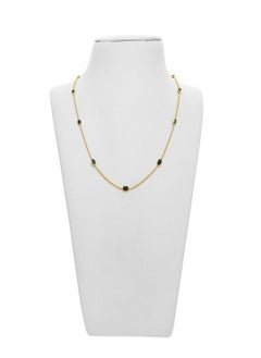Malabar Gold and Diamonds 22 Carat 916 Purity Yellow Gold Gemstone Necklace PGNGEN006CH1_Y_18 For Women  - Image 2