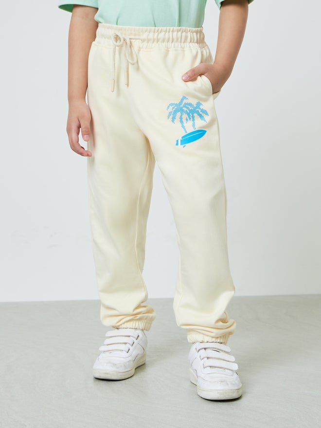 Styli Boys Graphic Print Joggers with Side Pocket - Image 1
