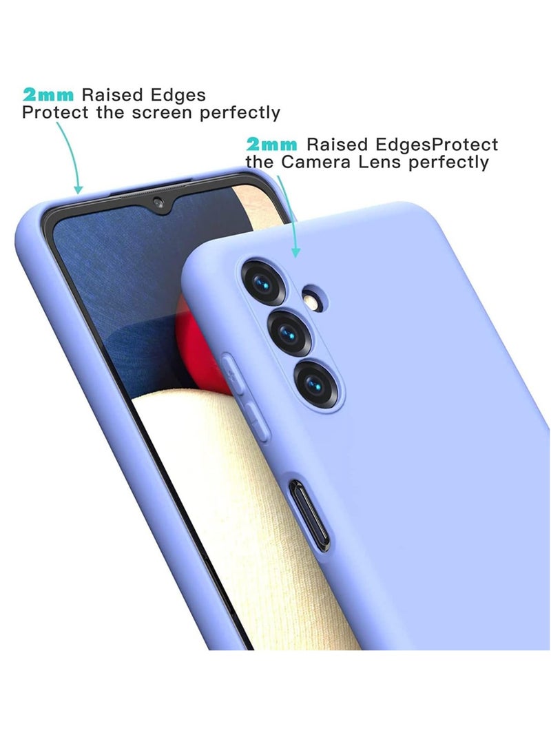 Raxoom Liquid Soft Silicone Protective Case for Samsung Galaxy A24 4G - Anti-Scratch, Shockproof, Light Blue - Image 3