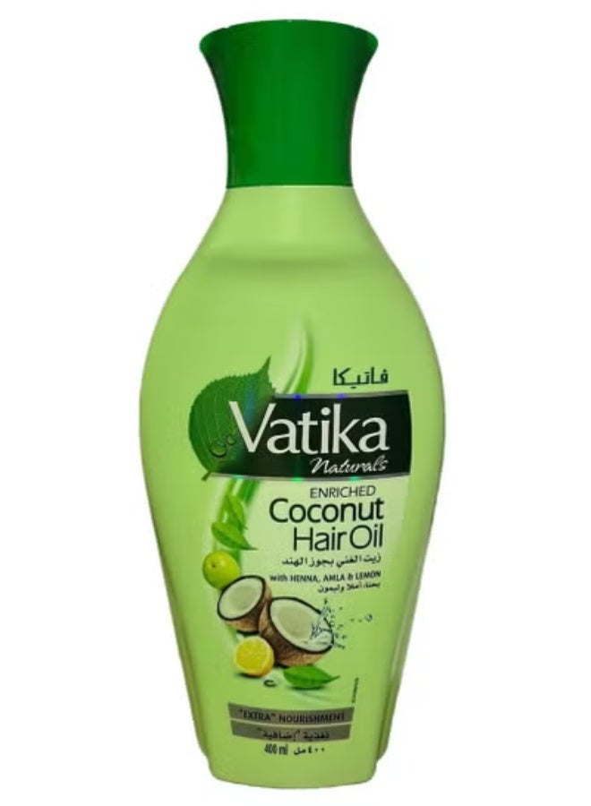 فاتيكا ناتشورالز زيت جوز الهند مع الحناء والأملاء والليمون 400 مل