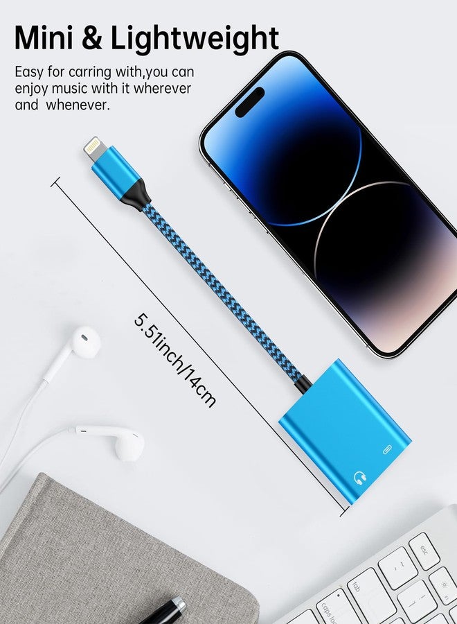 Haoano iPhone Headphone Splitter for Apple 14 Pro Max 13 12 11 Se Xr Xs X 8 Plus, 2 in 1 Dual Lightning to 3.5mm Audio Jack & Charge MFI Certified iPhone Aux Dongle Cable Adapter Support Call/Listen/Charge - Image 5