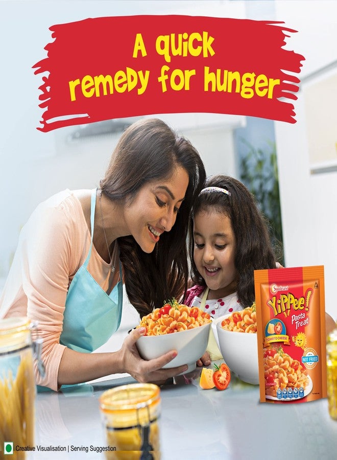 Sunfeast YiPPee! Pasta Treat|Tomato Cheese|Soft & Cheesy Pasta|Instant Pasta Made with Suji/ Rava,Vegetarian,70 gram/74.7 gram(weight may vary) - Image 3