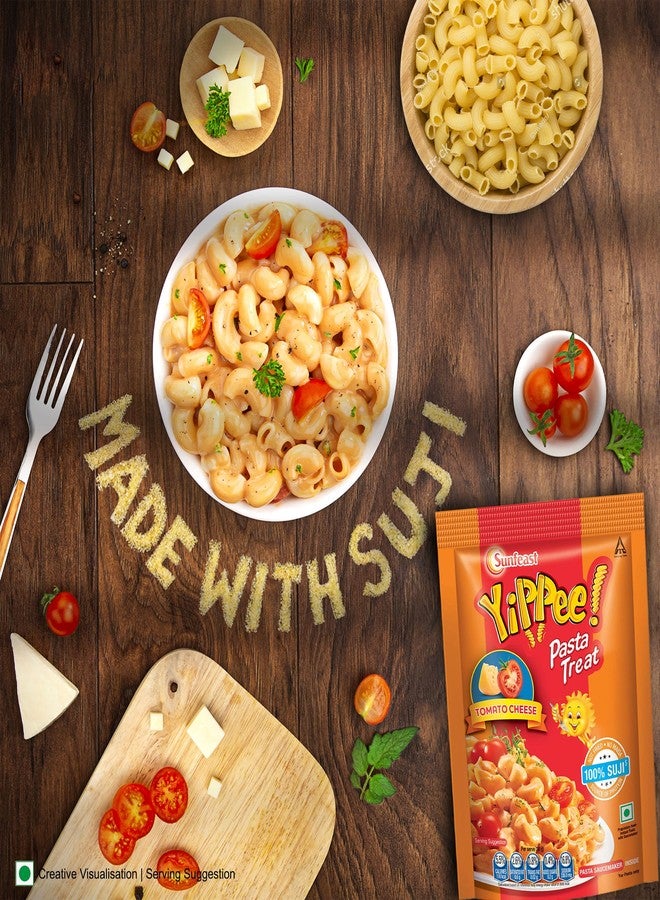 Sunfeast YiPPee! Pasta Treat|Tomato Cheese|Soft & Cheesy Pasta|Instant Pasta Made with Suji/ Rava,Vegetarian,70 gram/74.7 gram(weight may vary) - Image 2