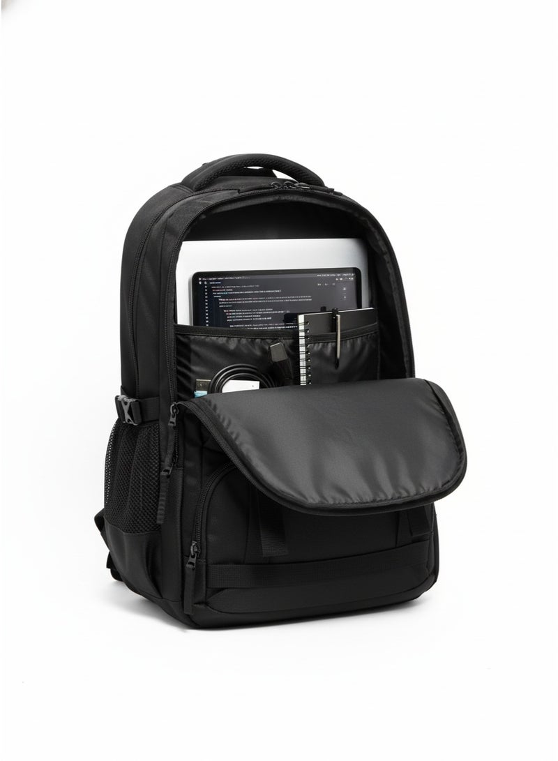 شنطة لاب توب بلاك - لاغراض متعددة( بزنس -سفر- مدرسة)- مقاومة للماء ذات سعة كبيرة - اسود-B88 - Image 2