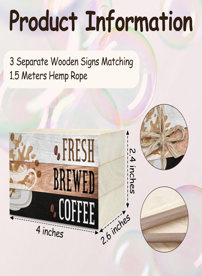 BXVRT Coffee Decorative Book Stack, Retro Tiered Tray Decor, Farmhouse Coffee Stacked Books Set, Fresh Brewed Coffee Wooden Book Decor for Home Office Kitchen Coffee Bar Coffee Corner Coffee Station -10 - Image 2