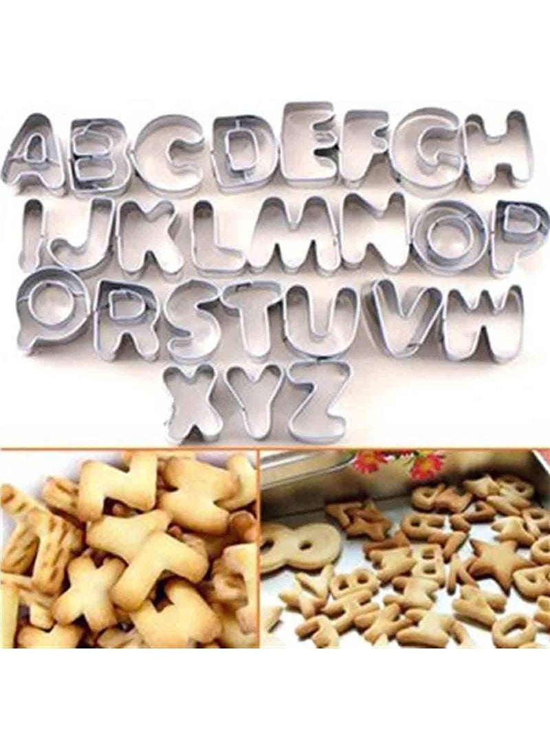 Choco Decor Stainless Steel Alphabet AZ Cookies Cutter - Image 2