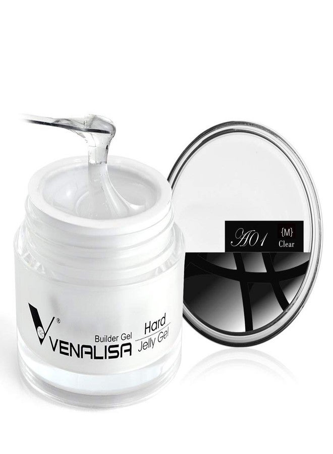 Venalisa Fast Dry LED & UV Extend Sculpture Nail Gel Hard Jelly Builder Gel nail gel Soak off UV Poly Nail Extension Gel (A01-Clear, 30ml (M)) - Image 1
