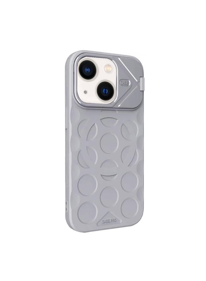 S-TOP Case For iPhone 14 Lens Frame Holder MagSafe PC Hybrid TPU Phone Case - Image 2