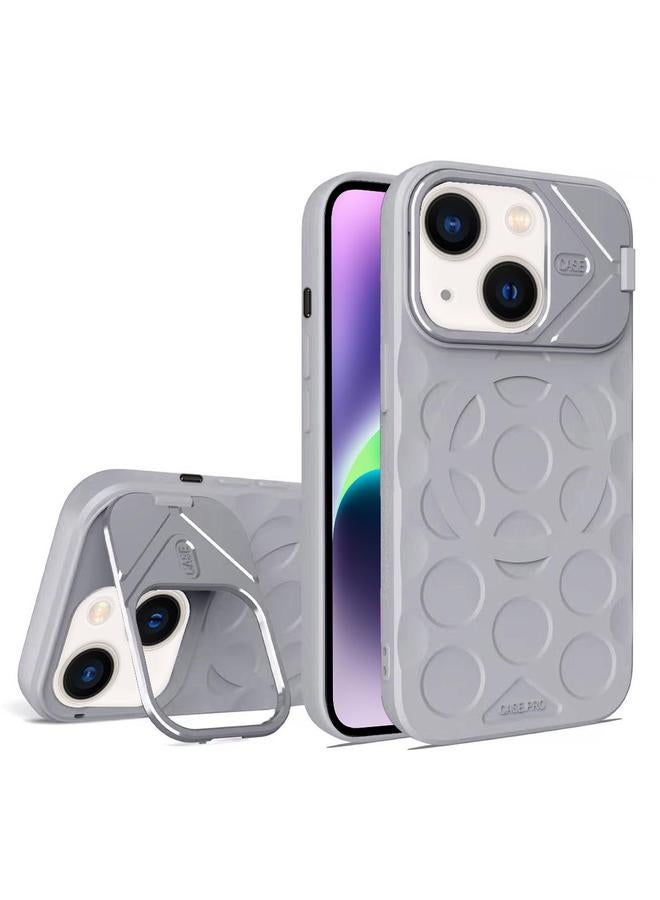 S-TOP Case For iPhone 14 Lens Frame Holder MagSafe PC Hybrid TPU Phone Case - Image 1