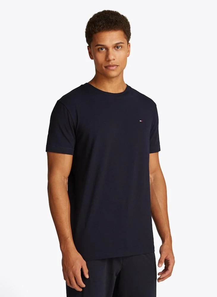 تومي هيلفيغر Crew Neck Short Sleeve T-Shirt