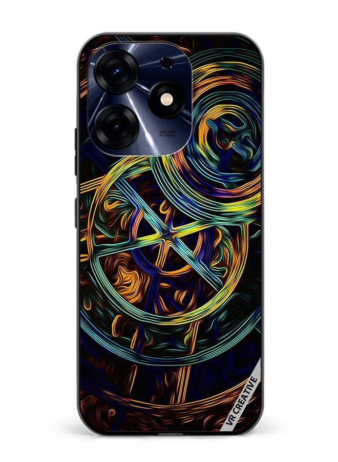 VR CREATIVE Protective Case Cover For Tecno Spark 10 Pro Abstract Design Multicolour - Image 1