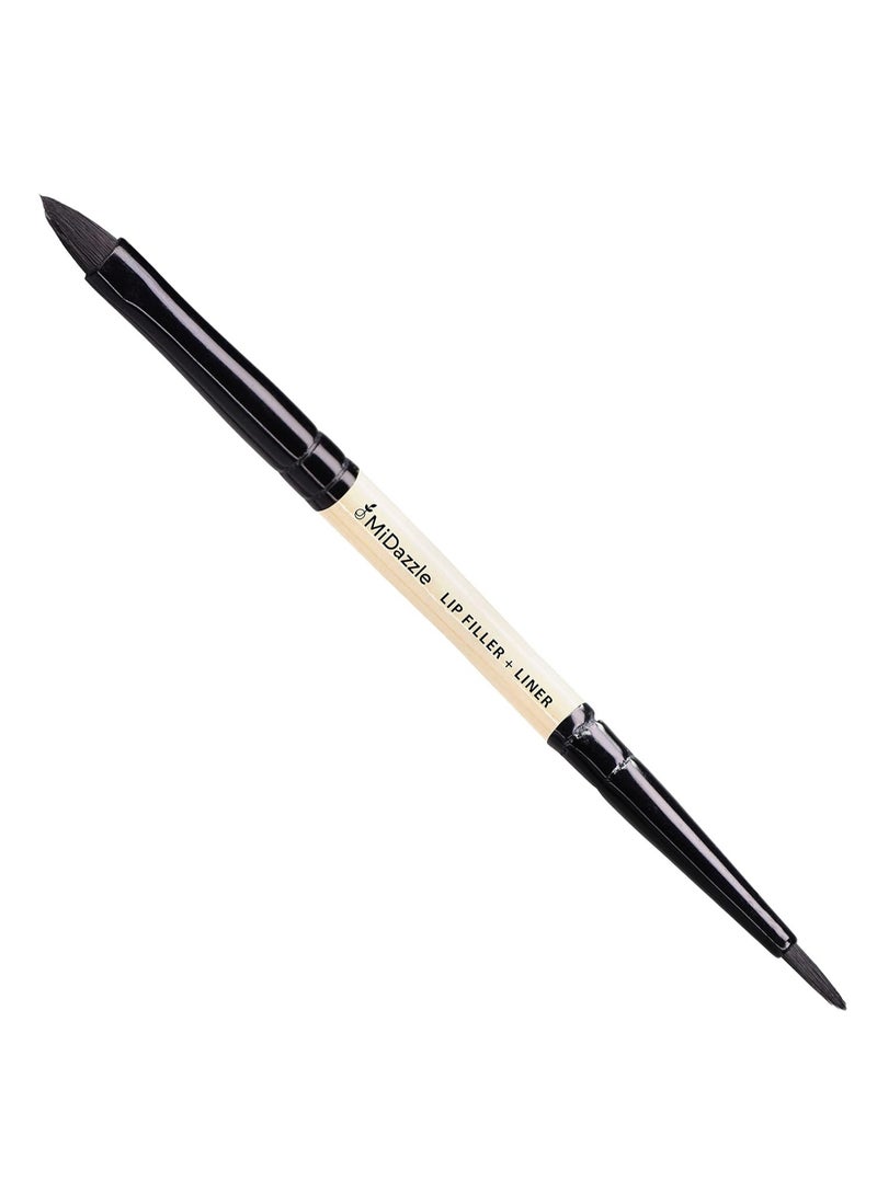 Omidazzle Premium Wooden 2 In 1 Lip Filler And Lip Liner Brush (Mimb00515) - Image 1