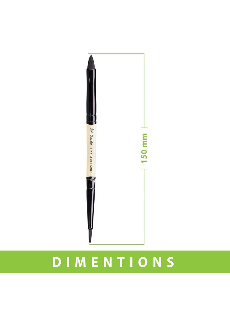 Omidazzle Premium Wooden 2 In 1 Lip Filler And Lip Liner Brush (Mimb00515) - Image 4