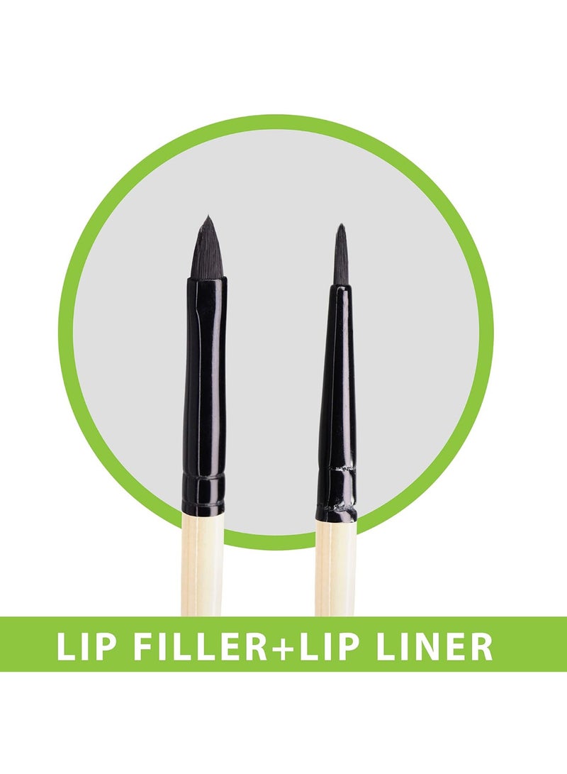 Omidazzle Premium Wooden 2 In 1 Lip Filler And Lip Liner Brush (Mimb00515) - Image 2