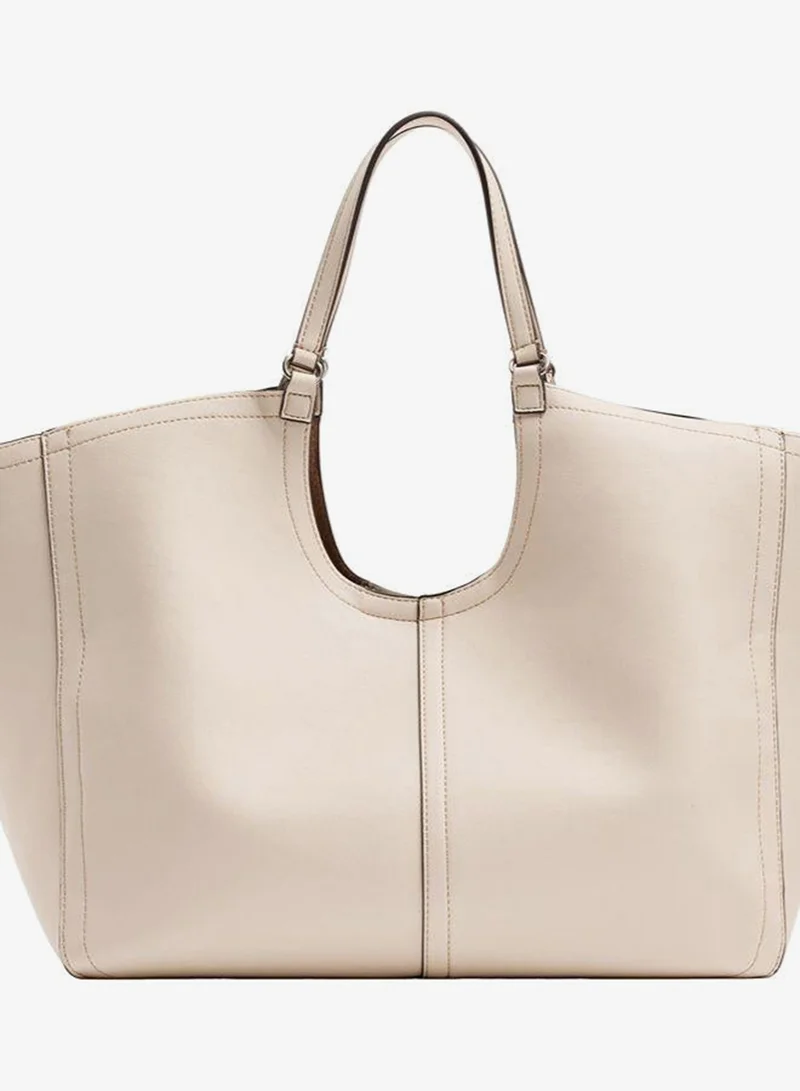 Parfois Shopper Bag With Topstitching L