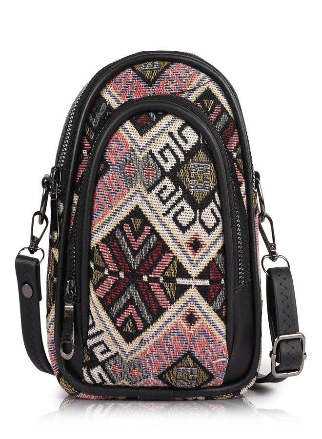 CULT FACTORY Stylish Printed Sling Bag for College Girls with 3 Compartments Mobile Sling Bag for Women Latest (Multicolor) - Image 3