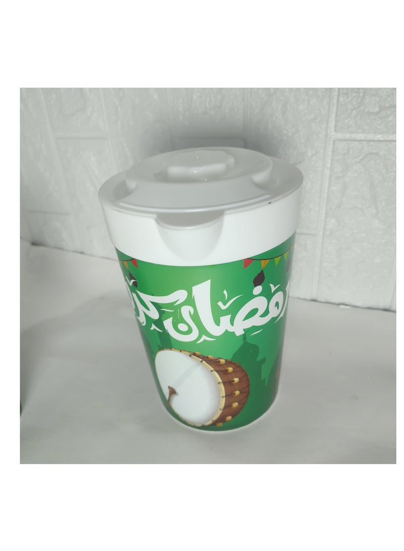 دورق رمضان بسعة كبيرة عالي الجودة بلون اخضر  - Image 1