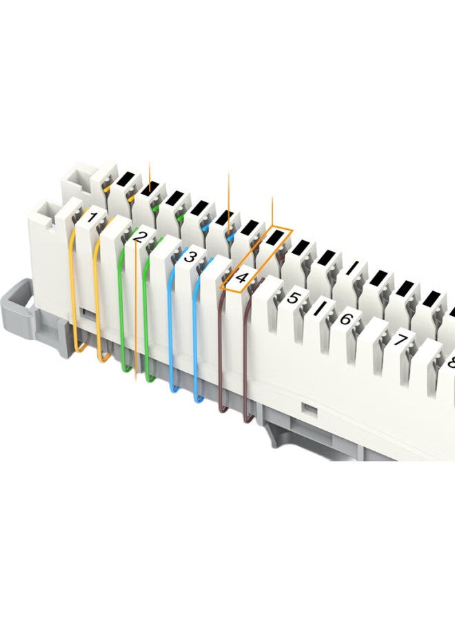 Sk-Link Vdf Telephone Switchboard, 100 Pairs 100 Circuits Voice Communication Collocation Rack, 19-Inch Rack-Mounted, Including Collocation Rack Sk-Vdf100 - Image 3