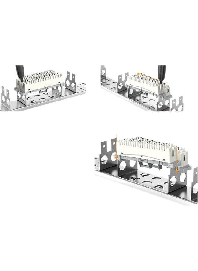 Sk-Link Vdf Telephone Switchboard, 100 Pairs 100 Circuits Voice Communication Collocation Rack, 19-Inch Rack-Mounted, Including Collocation Rack Sk-Vdf100 - Image 1