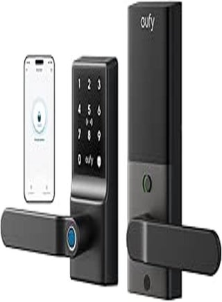 eufy Smart Lock C33, Keyless Fingerprint Door Lock with Handle, Integrated Wi-Fi, Remote Control via App, Biometric Entry Knob, Auto-Locking, IP53 Waterproof (2025 New Version) - pzsku/Z63723E3F026E26D199B9Z/45/_/1741094014/4276cab8-6431-453f-881e-cd4bd46e5aab