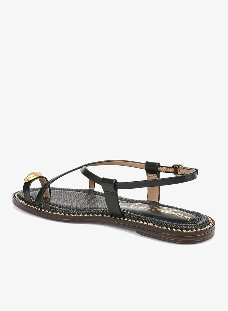 Sam Edelman BLACK Tenly Toe Strap Sandal for Women | Best Price UAE