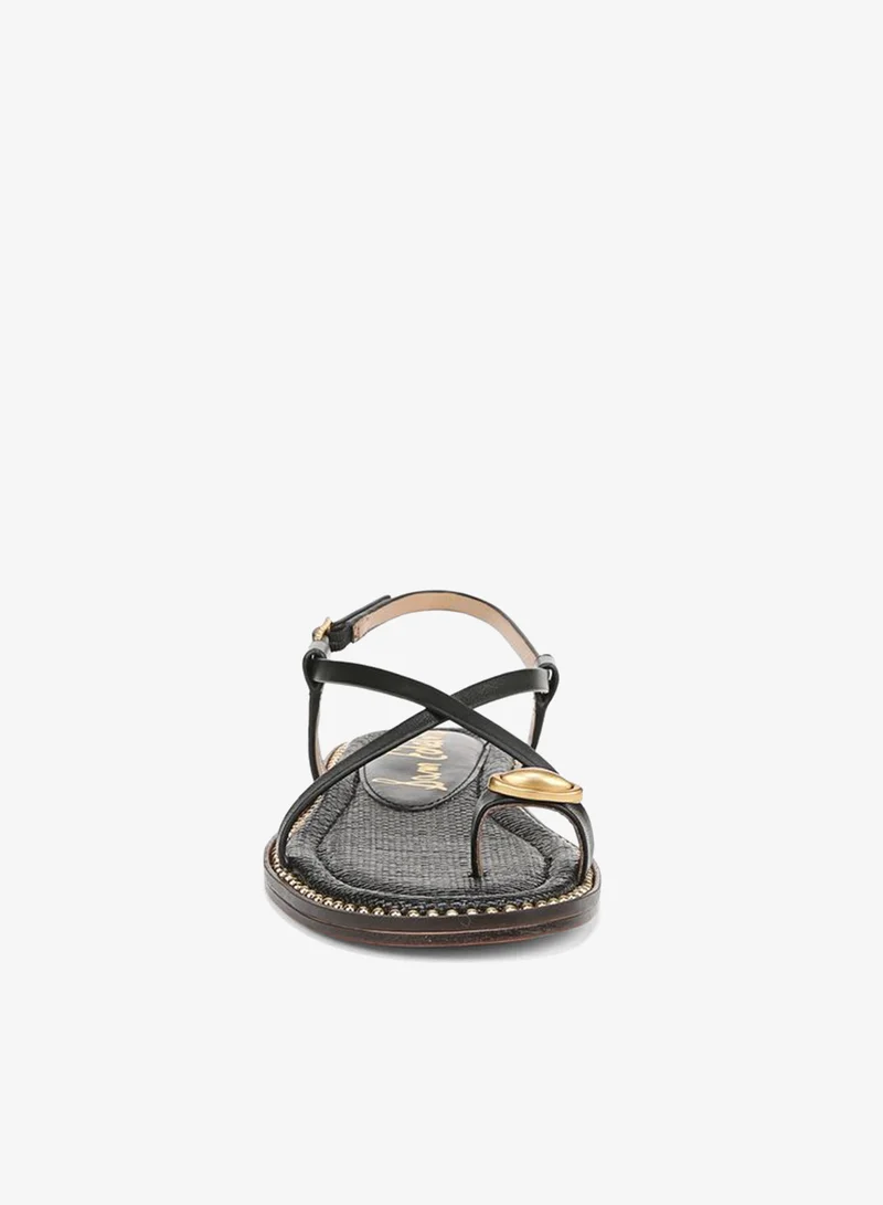 Sam Edelman BLACK Tenly Toe Strap Sandal for Women | Best Price UAE