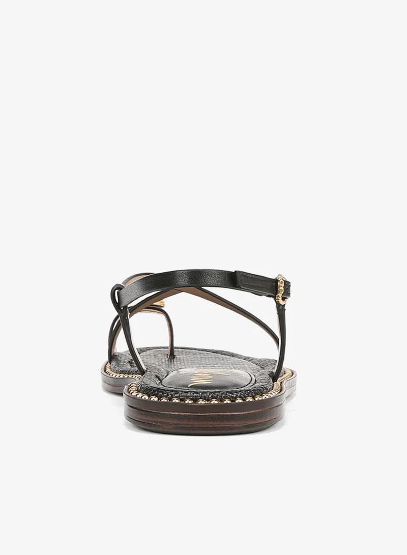 Sam Edelman BLACK Tenly Toe Strap Sandal for Women | Best Price UAE