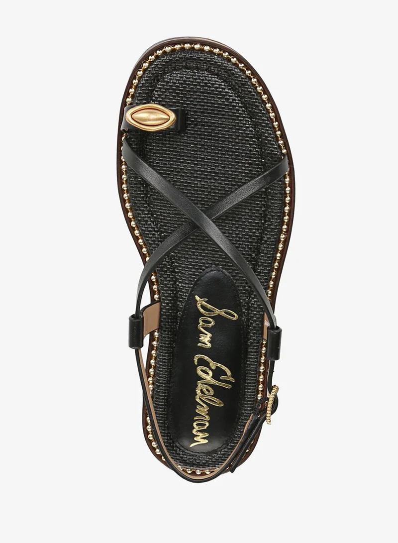 Sam Edelman BLACK Tenly Toe Strap Sandal for Women | Best Price UAE