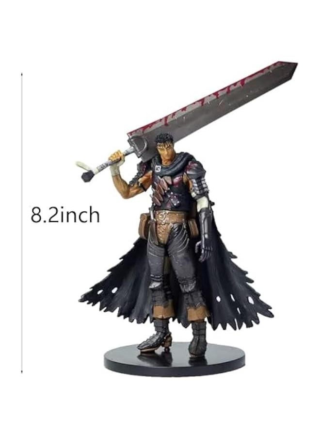 Generic - Berserk figma: Guts Black Swordsman Ver. Action Figure 8.26inch Desktop Bloodstained Plate - Image 1