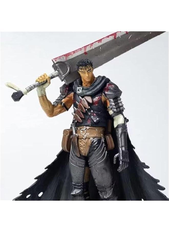 Generic - Berserk figma: Guts Black Swordsman Ver. Action Figure 8.26inch Desktop Bloodstained Plate - Image 1