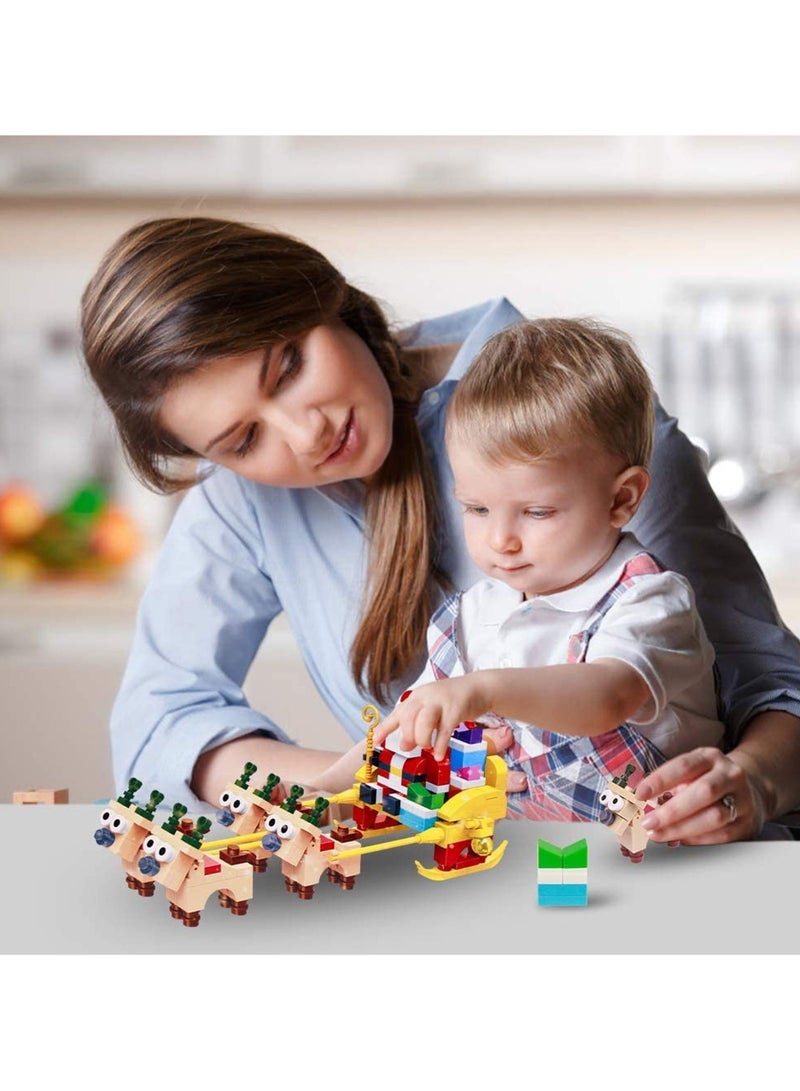BanBao مجموعة بناء عيد الميلاد من بانباو 258 قطعة | مجموعة ألعاب تعليمية | مجموعة كتل البناء لتطوير عقل الطفل - Image 2