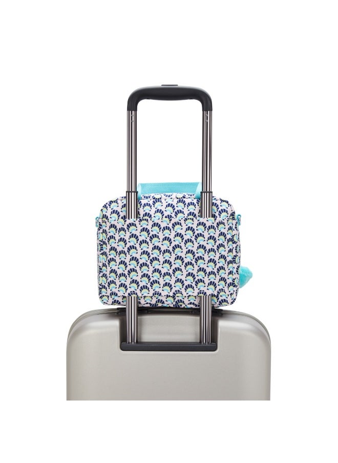 kipling Miyo Kids Insulated Medium Lunch bag with Trolley Sleeve, 8L, 0.26 kg  - Geo Shell (Print)  - Image 4