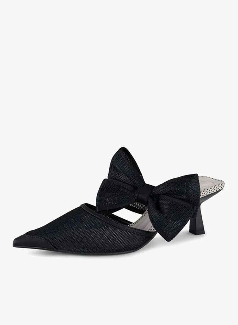 Vincci Women Pointed Toe One Strap Mid Heel Sandals