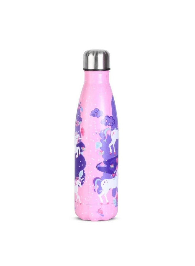 Hamster London Holo Neon Purple Unicorn Theme Stainless Steel Insulated Water Bottle | Thermos Flask Bottle 500ml | Hot and Cold | Food Grade & BPA Free Insulated Water Bottles - Image 4